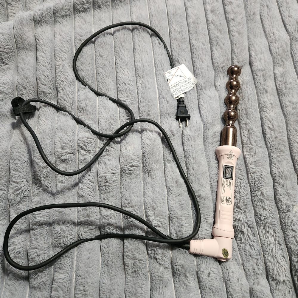 Lange Light Pink Styling Tool with Black Cord (Bubble Wand)